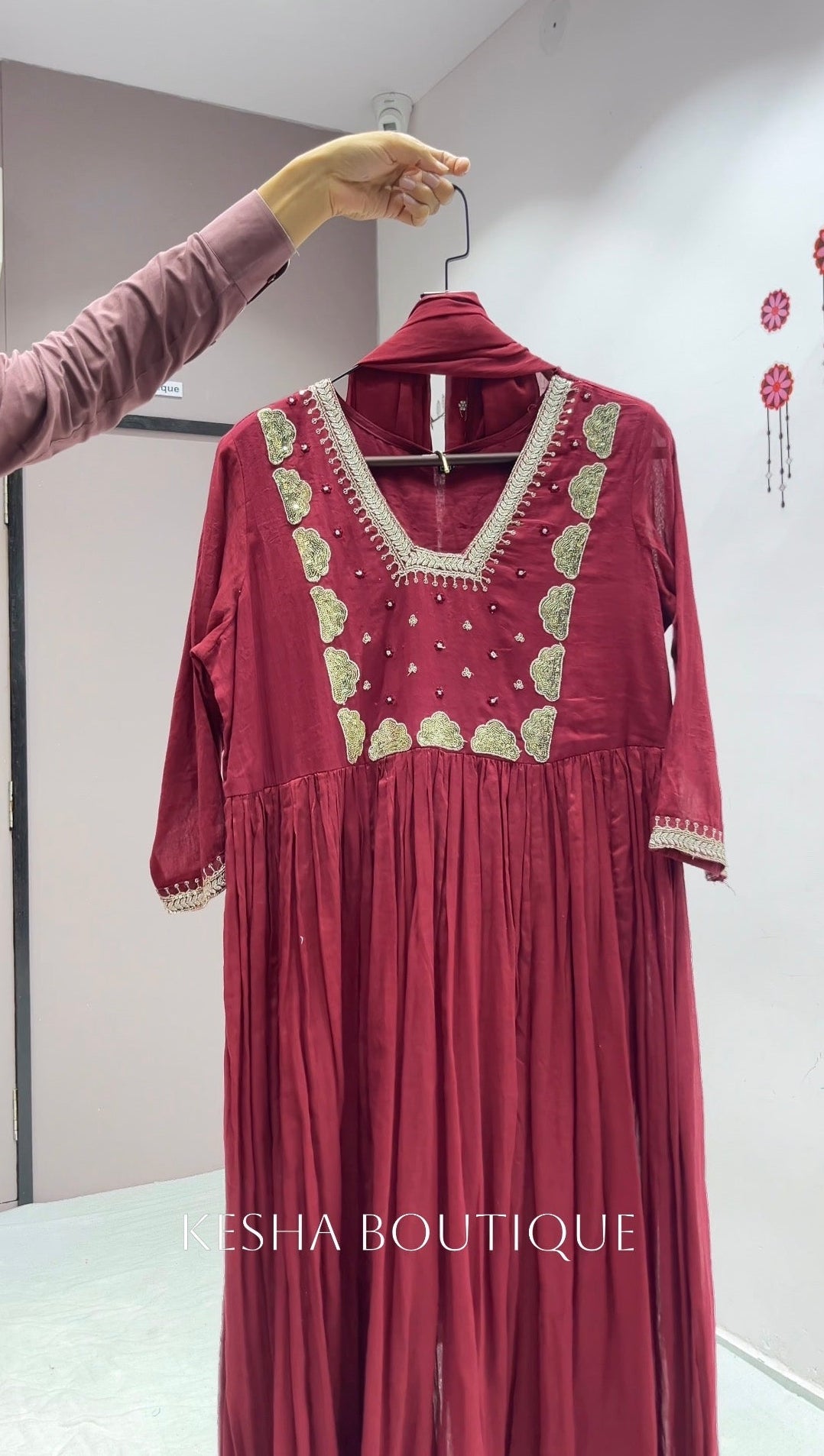 MAL COTTAN ANARKALI DRESS