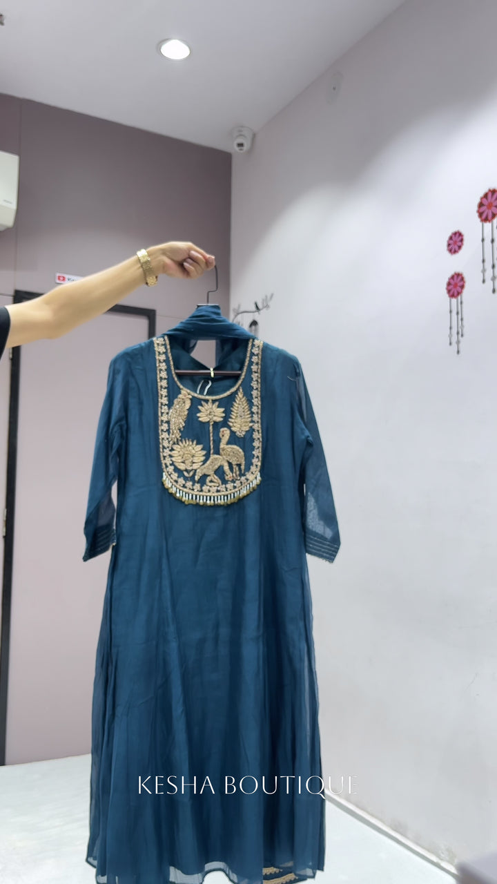 MAL CHANDERI DRESS👗