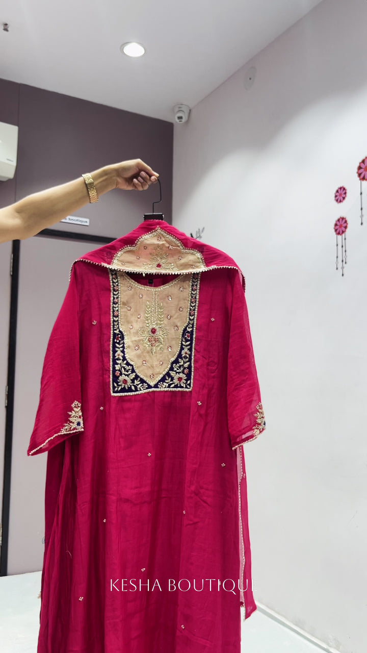 MAL CHANDERI DRESS✨