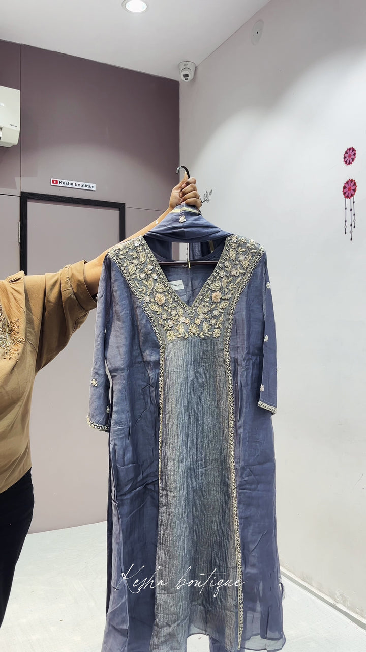 BLUISH EXCLUSIVE DESIGNERS DRESS